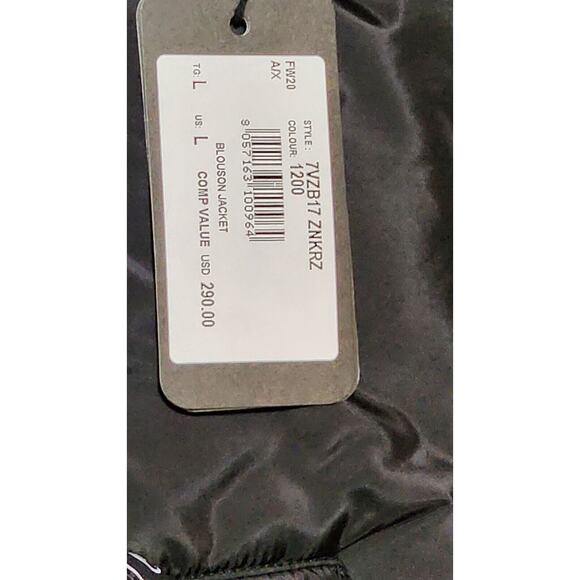 Men's Armani Exchange Size Large Blouson Jacket With Sleeve Logo Zipoff Hood - Picture 7 of 10